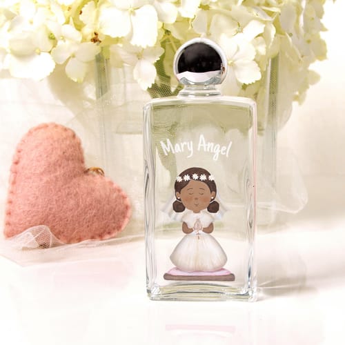 Personalized First Communion Holy Water Bottle For Girls #1