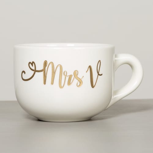 Personalized Wedding Latte Mug