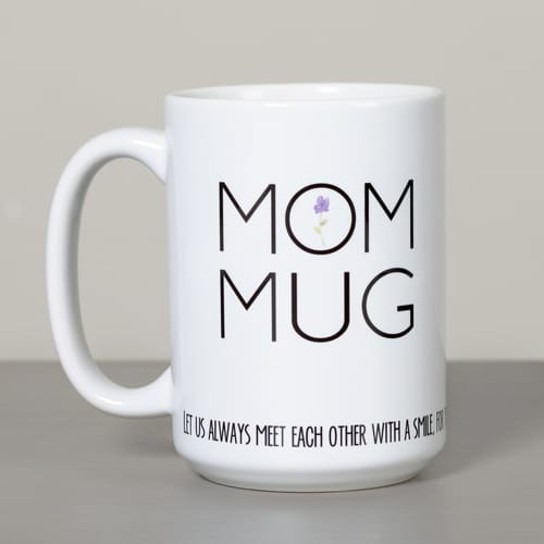 Mom Mug - Mother Teresa &quot;Smile&quot; Quote