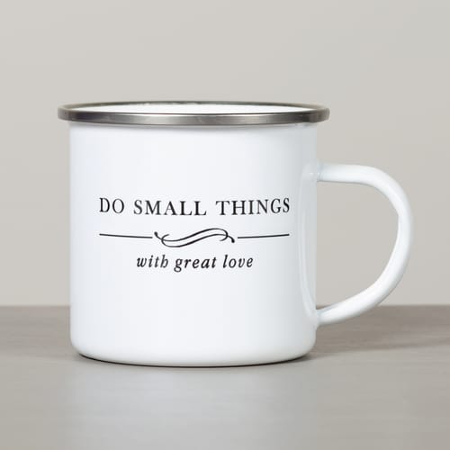 Personalized Mother Teresa Small Things Camp Mug