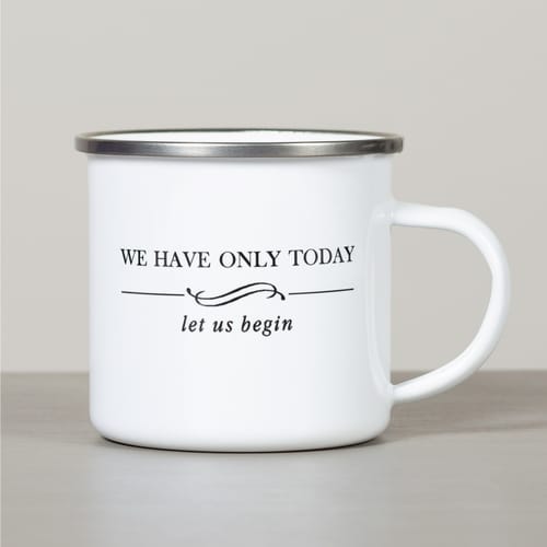 Personalized Mother Teresa Let Us Begin Camp Mug