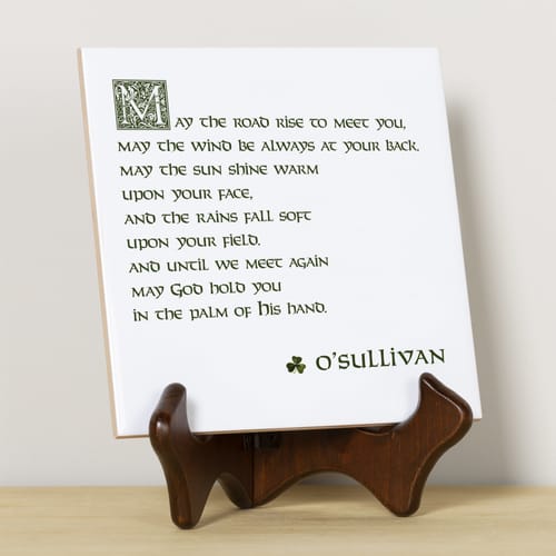 Personalized Irish Blessing Family Tile