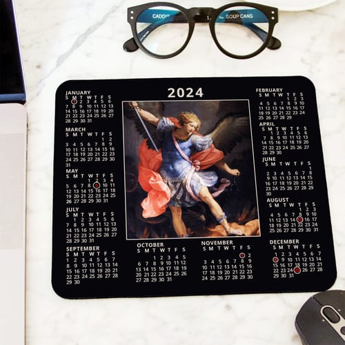 Saint Michael Calendar Mousepad