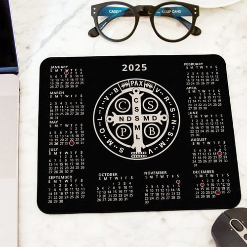 Saint Benedict Medal 2023 Calendar Mousepad