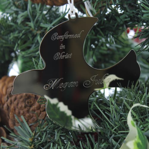 Personalized Dove Confirmation Ornament