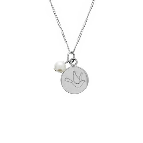 Personalized Confirmation Pearl & Charm Necklace