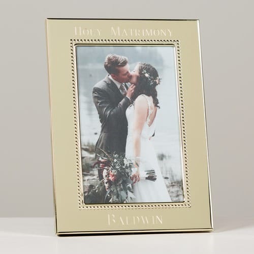 Personalized Wedding Beaded Keepsake Frame