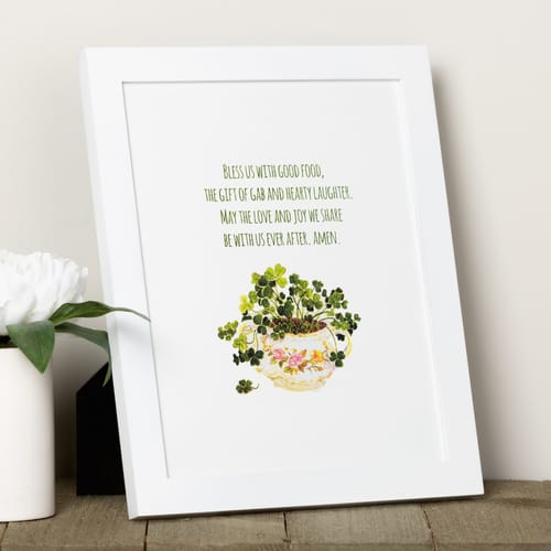 Irish Kitchen Blessing Framed Print