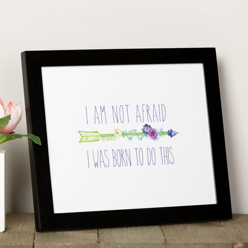 Joan of Arc I Am Not Afraid Framed Print