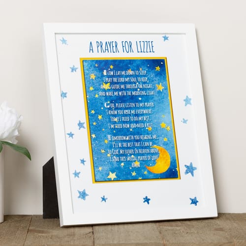 Personalized Framed Good Night Prayer