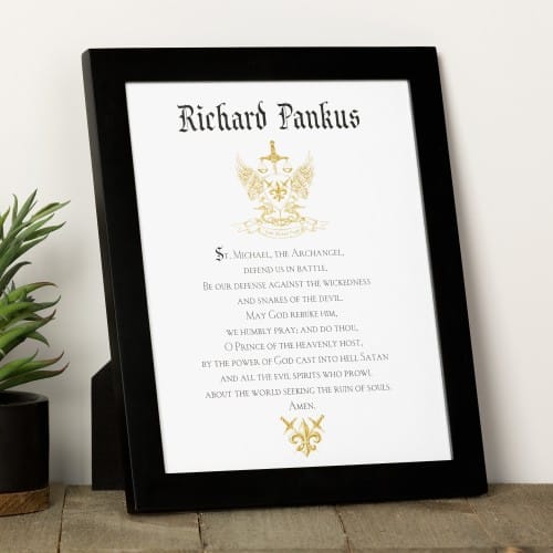 St. Michael Protector Prayer Framed Print