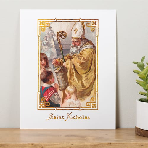 Vintage St. Nicholas Print