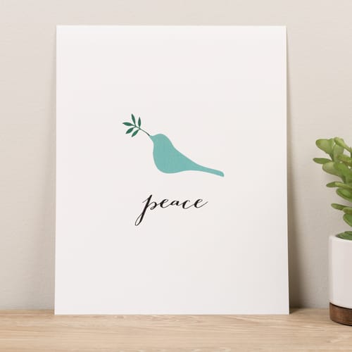 God Notes Peace Print