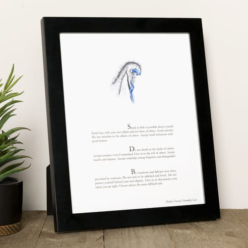 Mother Teresa's Humility List Print