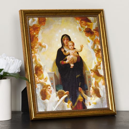 Queen of the Angels Gold Framed Print