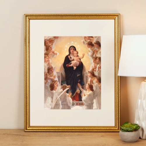 Large Queen of the Angels Framed Print