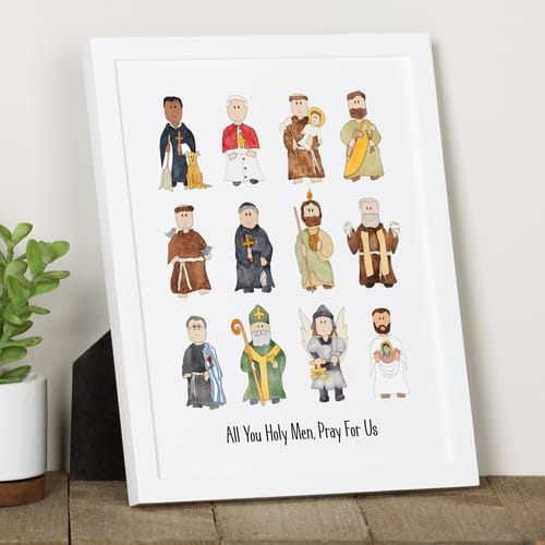 Junior Saints Litany of Male Saints Print