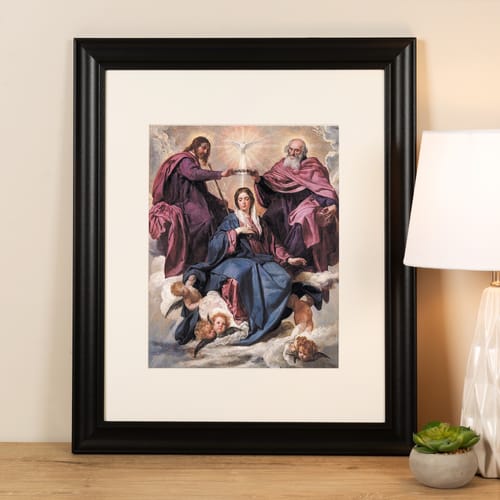 The Coronation of Virgin Framed Print