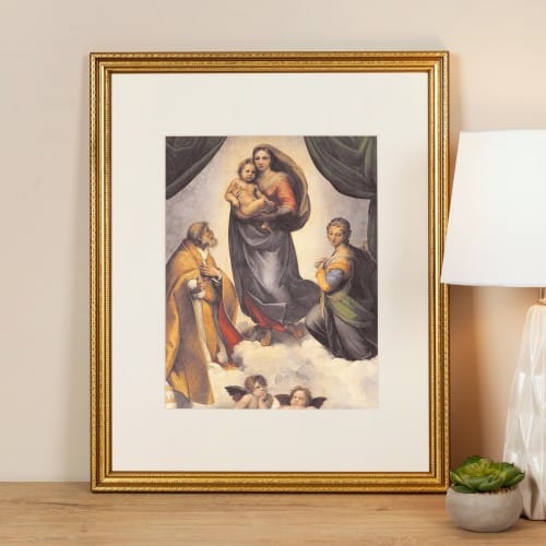 Sistine Madonna Framed Print