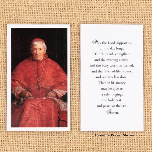 St. John Henry Newman Personalized Prayer Card