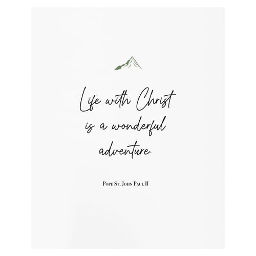 John Paul II &quot;Life With Christ&quot; Print