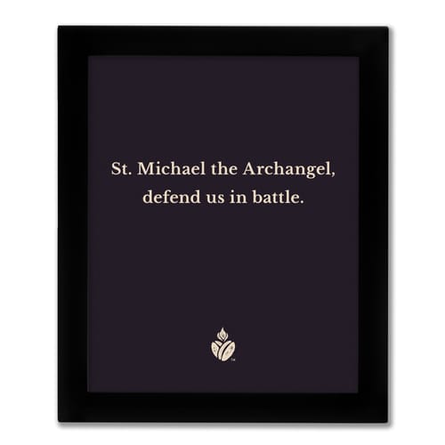 St. Michael Prayer Framed Print