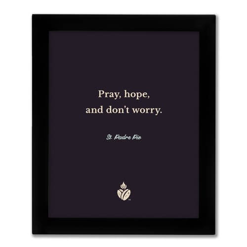 St. Padre Pio Quote Framed Print