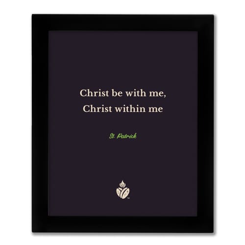 St. Patrick Quote Framed Print
