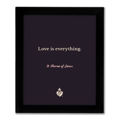 St. Therese Quote Framed Print