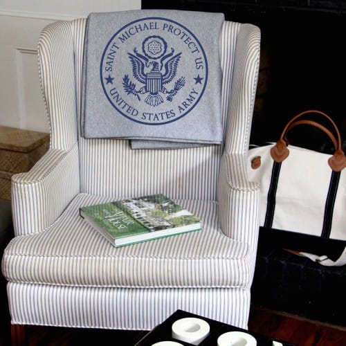 St. Michael Army Sweatshirt Blanket