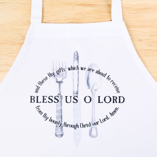 Bless Us O Lord Apron