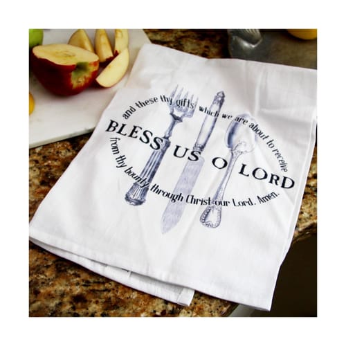 Bless Us O Lord Dishtowel