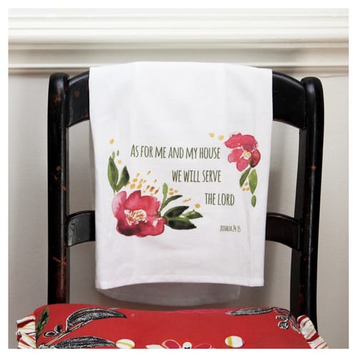 &quot;As For Me&quot; Flour Sack Dish Towel