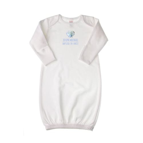 Personalized Blue Baptism Gown