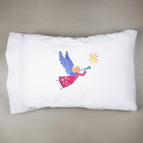 Angel Color Block Pillowcase