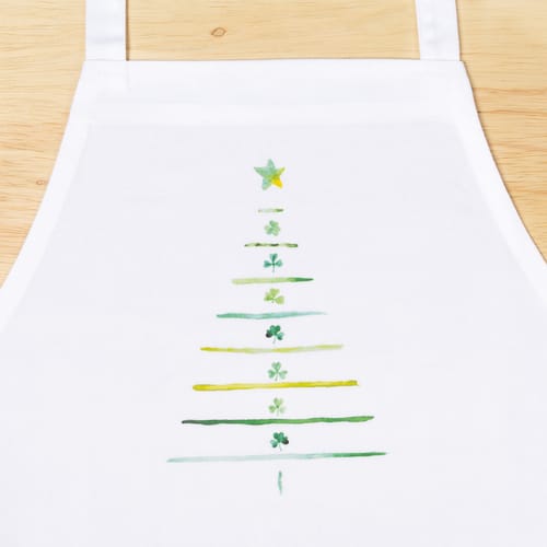 Irish Shamrock Christmas Tree Apron