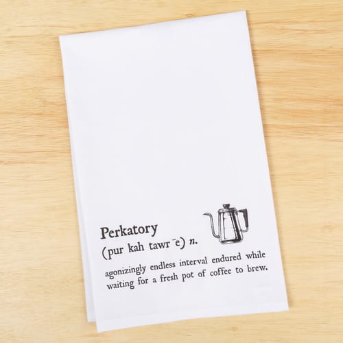 Coffee Perkatory Dish Towel