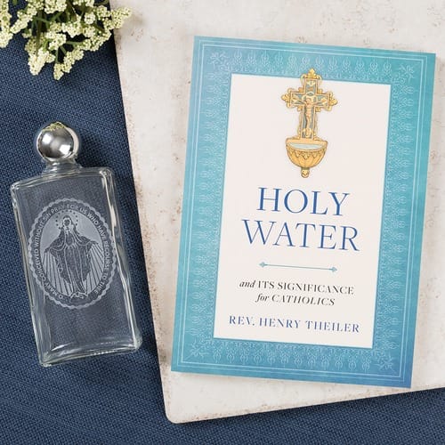 Holy Water Bottle and Book Set