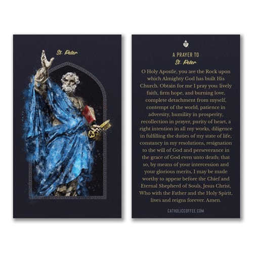 St. Peter Prayer Cards - Pack of 3