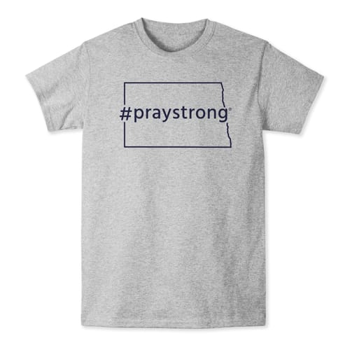 North Dakota #PrayStrong T-shirt