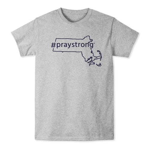 Massachusetts #Praystrong T-shirt