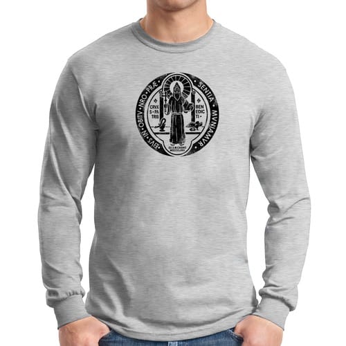 St. Benedict Grey Long Sleeve