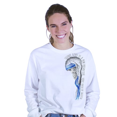 Mother Teresa &quot;Silence&quot; Long Sleeve T-Shirt