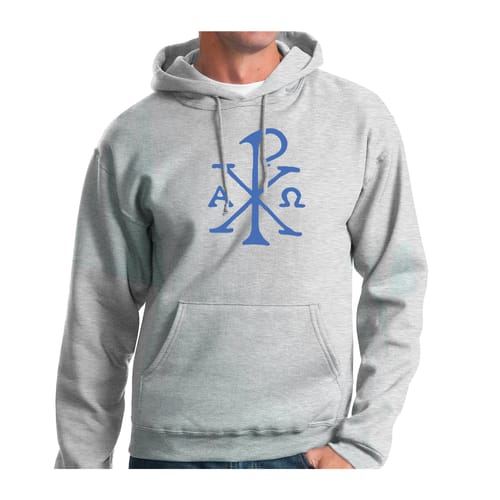 Chi Rho Grey Hooded Sweatshirt