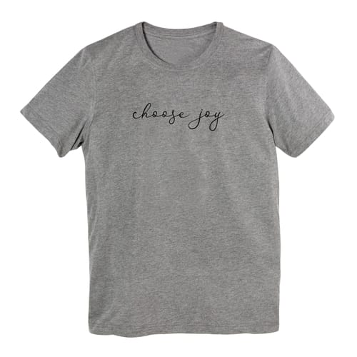 Choose Joy Grey Short-Sleeve T-shirt