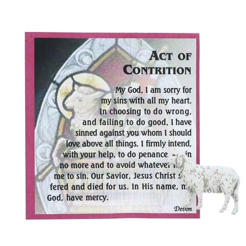 Act of Contrition Pocket Pouch with Lamb picture regarding Act of Contrition Prayer Printable identify Act of Contrition Pocket Pouch with Lamb