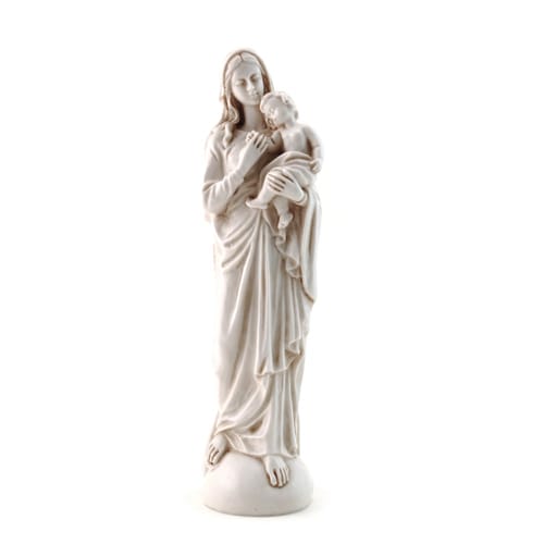 Antique White Madonna & Child - 8 inch | The Catholic Company