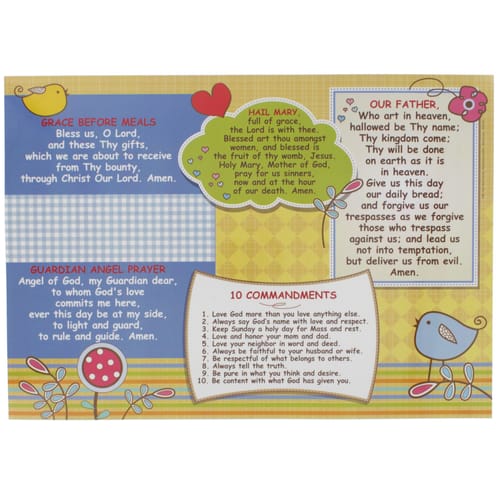 Catholic Prayer Placemat for Kids | The Catholic Company