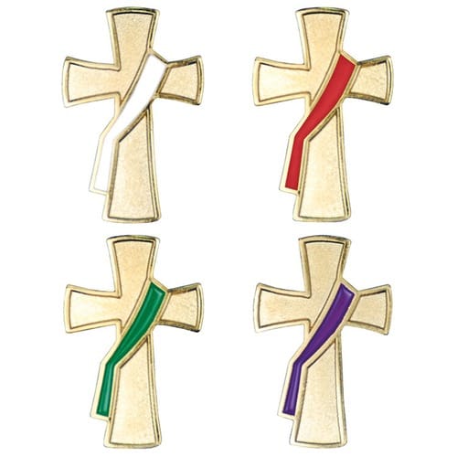 table days liturgical of Liturgical Colors Lapel The  Pin Cross   Set Deacon's