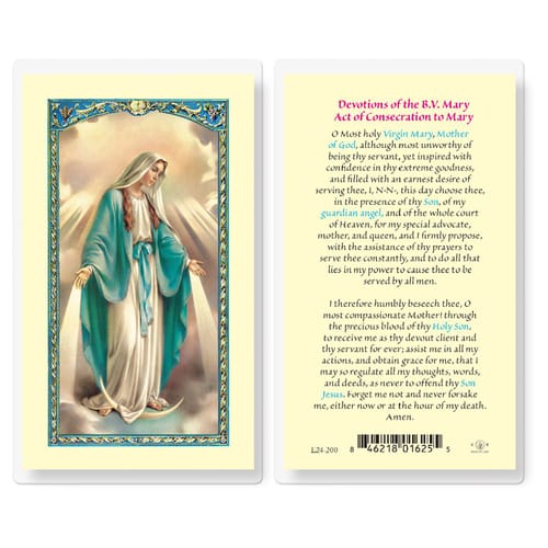 Devotions of the Blessed Virgin Mary Act of Consecration to Mary ...